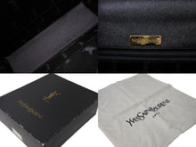 画像をギャラリービューアに読み込む, YVES SAINT LAURENT イヴサンローラン ハンドバッグ YSLロゴ ブラック レザー YS3339CH10 ゴールド金具 美品 中古 65364 
