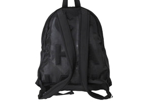 極美品 CHANEL シャネル ココマーク メッシュリュック 27番台 2018-2019年 ナイロン ブラック シルバー金具 中古 65365
