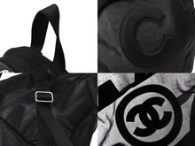 Load image into Gallery viewer, 極美品 CHANEL シャネル ココマーク メッシュリュック 27番台 2018-2019年 ナイロン ブラック シルバー金具 中古 65365