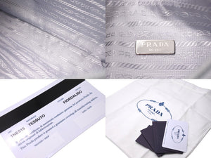 未使用 PRADA プラダ ハンドバッグ ワンショルダー ナイロン ホーボー Re-Edition 2000 1NE515 ブルー 中古 65367 