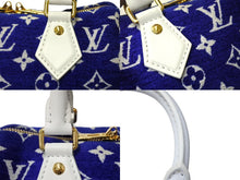 Load image into Gallery viewer, Louis Vuitton ルイ ヴィトン LVマッチ スピーディ バンドリエール20 2wayバッグ ICタグ M20751 ブルー ホワイト 美品 中古 65381