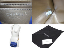 Load image into Gallery viewer, [USED/中古]CHANEL シャネル ショルダーバッグ ブルー ラムスキン ゴールド金具 Aランク 中古 65410