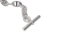 Load image into Gallery viewer, 新品未使用 HERMES エルメス シェーヌダンクル TGM ブレスレット 107.5g 12コマ シルバー925 中古 65414