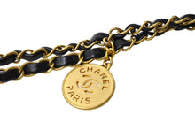 Load image into Gallery viewer, CHANEL シャネル 22 ハンドバッグ AS3260 プレート ブラック カーフ ゴールド金具 美品 中古 65416