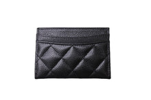 Load image into Gallery viewer, 新品同様 CHANEL シャネル カードケース ココマーク キャビアスキン シリアルランダム ブラック シルバー金具 中古 65417 正規品