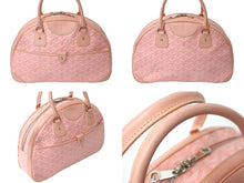 Load image into Gallery viewer, GOYARD ゴヤール ハンドバッグ サンジャンヌPM ピンク 廃盤 ゴヤールディンキャンバス レザー シルバー金具 良品 中古 65436