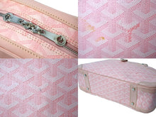 Load image into Gallery viewer, GOYARD ゴヤール ハンドバッグ サンジャンヌPM ピンク 廃盤 ゴヤールディンキャンバス レザー シルバー金具 良品 中古 65436