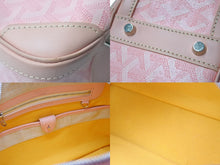 Load image into Gallery viewer, GOYARD ゴヤール ハンドバッグ サンジャンヌPM ピンク 廃盤 ゴヤールディンキャンバス レザー シルバー金具 良品 中古 65436