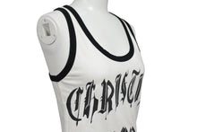 画像をギャラリービューアに読み込む, Christian Dior クリスチャンディオール タンクトップ 02SS サイズ36 2E12155800 プリント ホワイト ブラック 美品 中古 65441