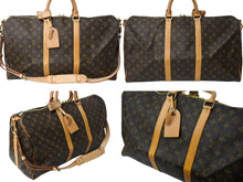 Load image into Gallery viewer, LOUIS VUITTON ルイヴィトン キーポル バンドリエール50 ボストンバッグ モノグラム M41416 ブラウン 美品 中古 65444
