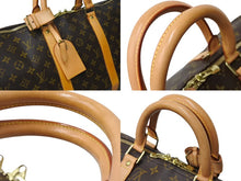 Load image into Gallery viewer, LOUIS VUITTON ルイヴィトン キーポル バンドリエール50 ボストンバッグ モノグラム M41416 ブラウン 美品 中古 65444