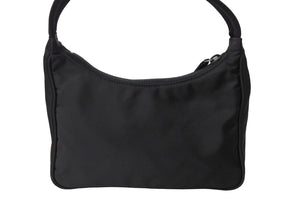 PRADA プラダ ホーボー ハンドバッグ ワンショルダーバッグ MV515 トライアングルロゴ ナイロン ブラック 美品 中古 65445 