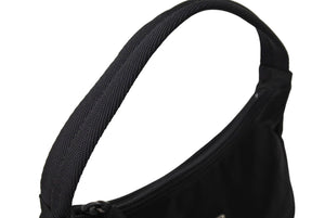 PRADA プラダ ホーボー ハンドバッグ ワンショルダーバッグ MV515 トライアングルロゴ ナイロン ブラック 美品 中古 65445 