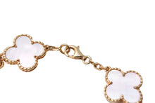 画像をギャラリービューアに読み込む, ヴァンクリーフ&amp;アーペル ヴィンテージ アルハンブラ VCARA41800 ブレスレット 5モチーフ 750YG メンズ シェル 美品 中古 65451