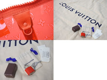 Load image into Gallery viewer, 極美品 LOUIS VUITTON ルイヴィトン モノグラムプリズム レッド キーポルバンドリエール 50 ボストンバッグ ヴァージル M53274 中古 65466