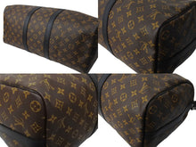 Load image into Gallery viewer, 極美品 LOUIS VUITTON ルイヴィトン キーポル バンドリエール45 ボストンバッグ M56711 モノグラムマカサー ブラウン 中古 65468