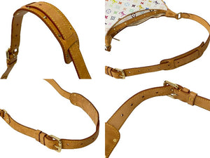 Louis Vuitton ルイ ヴィトン ブローニュ ショルダーバッグ M92660 モノグラム マルチカラー ホワイト ゴールド金具 美品 中古 65470