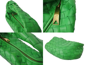 BOTTEGAVENETA ボッテガヴェネタ ミニ ジョディ ハンドバッグ 651876 パラキート グリーン ラムスキン カーフ 美品 中古 65475