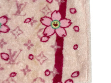 画像をギャラリービューアに読み込む, LOUIS VUITTON ルイヴィトン モノグラム チェリーブロッサム バスタオル ピンク 村上隆 ビーチタオル コットン ロゴ 小物 美品 中古 65482