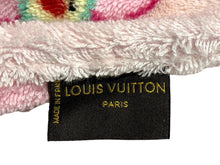 画像をギャラリービューアに読み込む, LOUIS VUITTON ルイヴィトン モノグラム チェリーブロッサム バスタオル ピンク 村上隆 ビーチタオル コットン ロゴ 小物 美品 中古 65482