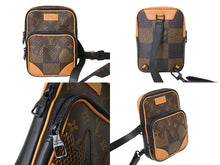 画像をギャラリービューアに読み込む, LOUIS VUITTON ルイヴィトン NIGO アマゾンスリングバッグ ショルダーバッグ N40379 ブラウン ブラック 美品 中古 65497