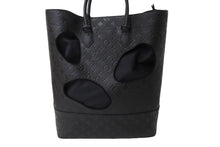 画像をギャラリービューアに読み込む, 新品同様 LOUIS VUITTON ルイヴィトン コムデギャルソン 川久保玲 トートバッグ M58661 ウィズホールズMM モノグラムアンプラント ブラック 中古 65504