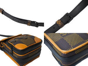 LOUIS VUITTON ルイヴィトン アマゾン メッセンジャー ショルダーバッグ N40357 ダミエ エベヌ モノグラム NIGO 美品 中古 65508