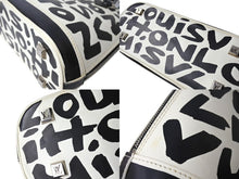画像をギャラリービューアに読み込む, LOUIS VUITTON ルイヴィトン グラフィティ アルマMM ハンドバッグ モノグラム M92179 ブラック ホワイト 美品 中古品 65509