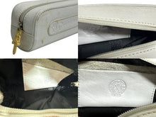 Load image into Gallery viewer, CHROME HEARTS クロムハーツ メガネケース ポーチ レザー ホワイト 良品 中古 65519