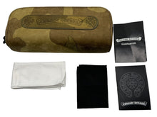 Load image into Gallery viewer, CHROME HEARTS クロムハーツ メガネケース CHプラス ロゴマーク グリーン カモフラージュ柄 美品 中古 65522