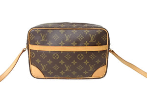 LOUIS VUITTON ルイ ヴィトン トロカデロ27 ショルダーバッグ M51274 モノグラムキャンバス ブラウン 美品 中古 65537