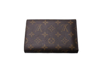 Load image into Gallery viewer, LOUIS VUITTON ルイ ヴィトン モノグラム ポルトトレゾール エテュイ パピエ 三つ折り財布 M61202 ブラウン 美品 中古 65543