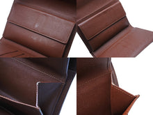 Load image into Gallery viewer, LOUIS VUITTON ルイ ヴィトン モノグラム ポルトトレゾール エテュイ パピエ 三つ折り財布 M61202 ブラウン 美品 中古 65543