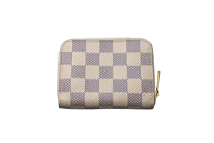 LOUIS VUITTON ルイ ヴィトン ジッピー コインパース コインケース N60229 ダミエアズール キャンバス ホワイト 美品 中古 65544