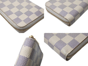LOUIS VUITTON ルイ ヴィトン ジッピー コインパース コインケース N60229 ダミエアズール キャンバス ホワイト 美品 中古 65544