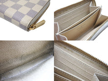 Load image into Gallery viewer, LOUIS VUITTON ルイ ヴィトン ジッピー コインパース コインケース N60229 ダミエアズール キャンバス ホワイト 美品 中古 65544