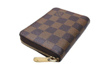 Load image into Gallery viewer, LOUIS VUITTON ルイ ヴィトン ジッピー コイン パース コインケース N63070 ダミエ エベヌ キャンバス ブラウン 美品 中古 65545