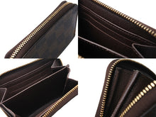 Load image into Gallery viewer, LOUIS VUITTON ルイ ヴィトン ジッピー コイン パース コインケース N63070 ダミエ エベヌ キャンバス ブラウン 美品 中古 65545