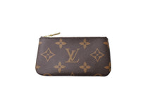 画像をギャラリービューアに読み込む, 新品同様 LOUIS VUITTON ルイヴィトン コインケース ポシェット クレ M62650 ブラウン ゴールド金具 中古 65546