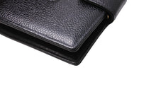 画像をギャラリービューアに読み込む, 極美品 CHANEL シャネル ココマーク 二つ折り財布 がま口 キャビアスキン 6番台 ゴールド金具 ブラック 中古 65547