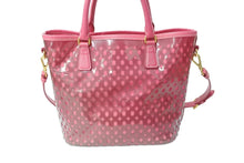 Load image into Gallery viewer, PRADA プラダ LIMITED EDITIO 2way ショルダーバッグ トートバッグ PVC レザー ピンク ゴールド金具 良品 中古 65550