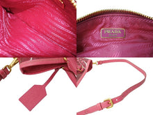 Load image into Gallery viewer, PRADA プラダ LIMITED EDITIO 2way ショルダーバッグ トートバッグ PVC レザー ピンク ゴールド金具 良品 中古 65550