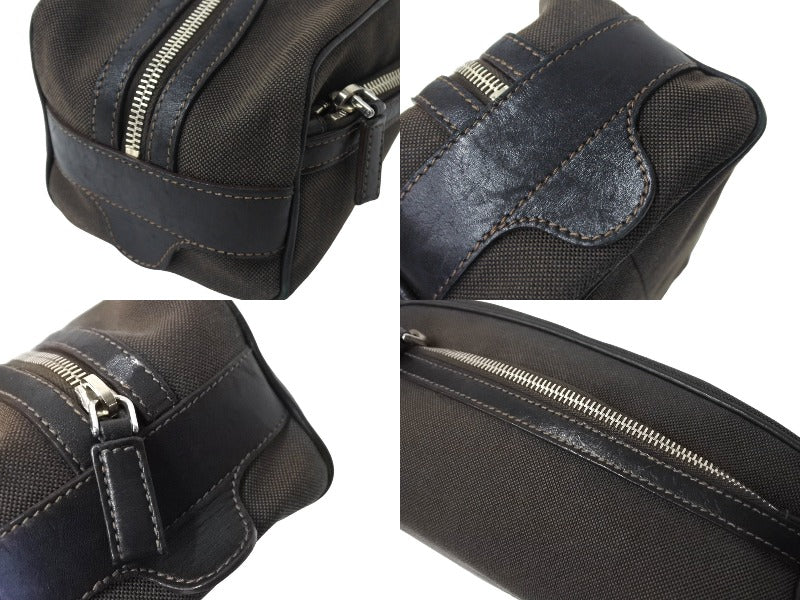 Amazon | [Prada] [プラダ] ポーチ ナッパレザー 三角プレート