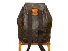 画像をギャラリービューアに読み込む, LOUIS VUITTON ルイヴィトン リュックサック デイパック モンスリGM ブラウン M51135 ゴールド金具 良品 中古 65562