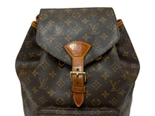 画像をギャラリービューアに読み込む, LOUIS VUITTON ルイヴィトン リュックサック デイパック モンスリGM ブラウン M51135 ゴールド金具 良品 中古 65562