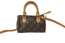 画像をギャラリービューアに読み込む, LOUIS VUITTON ルイ ヴィトン ミニスピーディ ハンドバッグ モノグラム M41534 PVC ブラウン ゴールド金具 美品 中古 65565