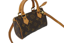 画像をギャラリービューアに読み込む, LOUIS VUITTON ルイ ヴィトン ミニスピーディ ハンドバッグ モノグラム M41534 PVC ブラウン ゴールド金具 美品 中古 65565