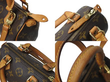画像をギャラリービューアに読み込む, LOUIS VUITTON ルイ ヴィトン ミニスピーディ ハンドバッグ モノグラム M41534 PVC ブラウン ゴールド金具 美品 中古 65565