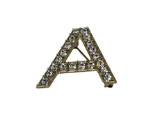 Load image into Gallery viewer, 新品同様 CHANEL シャネル ロゴ ブローチ アルファベット6個セット ラインストーン AB1368 アクセサリー ゴールド金具 中古 65572