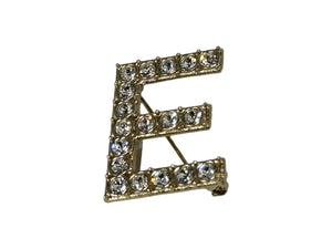 新品同様 CHANEL シャネル ロゴ ブローチ アルファベット6個セット ラインストーン AB1368 アクセサリー ゴールド金具 中古 65572
